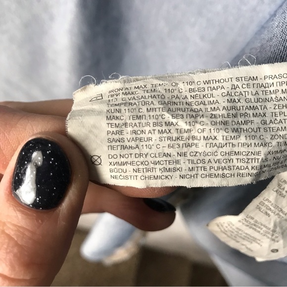 RESERVED Women’s Blue Utility Denim Shirtdress Mini Size 38 (M) - Picture 5 of 11